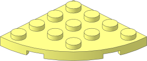 Plate  4 x  4 with Corner Round