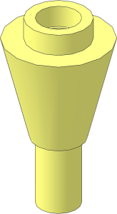 Cone  1 x  1 Inverted with Shaft