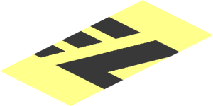 ~Sticker  1.9 x  1.8 with Black "FUEL" and Black Dotted Line on Transparent Background - Tenth Face