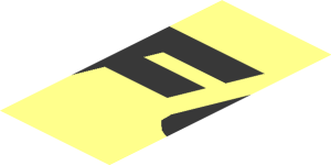 ~Sticker  1.9 x  1.8 with Black "FUEL" and Black Dotted Line on Transparent Background - Seventh Face