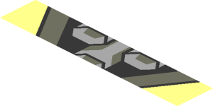 ~Sticker  1.9 x  1.8 with Black Senna Logo and Exhaust Tailpipe on Transparent Background - Third Face