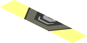 ~Sticker  1.9 x  1.8 with Black Senna Logo and Exhaust Tailpipe on Transparent Background - Fourth Face