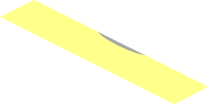~Sticker  1.9 x  1.8 with Black McLaren Logo and Black Triangles and Grey Trapezoid Background - Fourth Face