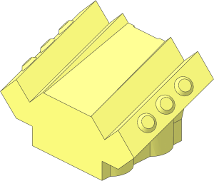 Slope Brick  2 x  2 x  1.667 with Angled Blocks