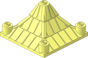 Roof  6 x  6 x  3 with Hollow Top Stud