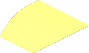 ~Sticker Back 2.6. x  2.8 Irregular (Formed)