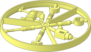 Minifig Tool Mechanical, 6 on Sprue
