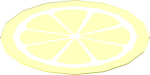 Sticker  1.8 x  1.8 with Orange Fruit Slice