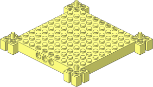 Brick 12 x 12 with Support Pins