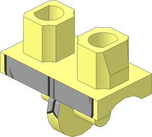 Minifig Hips with Light Bluish Grey Turtle Shell Pattern