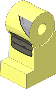 Minifig Leg Right with Turtle Shell and Dark Bluish Grey Knee Pad Pattern