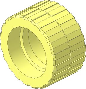Tyre 14/ 25 x 17 Shallow Staggered Treads