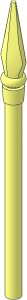 Minifig Pike / Spear Elaborate with Rubber Head