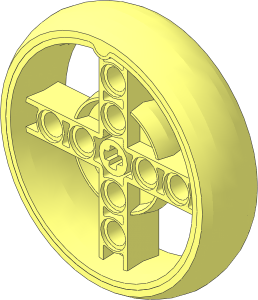 Wheel 14 x 48 with 4 Spokes with Integral Tyre