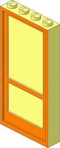 Modulex Panel  1 x  4 x  8 Door with Modulex White Front Pattern