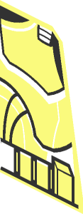 ~Minifig Torso with SW Clone Trooper Armour (Clone Wars 2008) Pattern - Front Half without Shadows