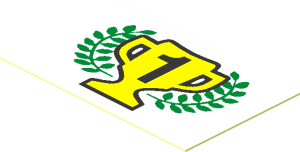 Sticker  1.1 x  1.7 with 1st Place Cup and Laurels
