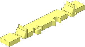 ~Train Track  9V Straight - Plastic Part, End Sleeper