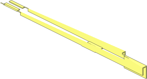 ~Train Track  9V Crossing - Outer Metal Rail Common Area