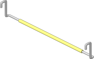~Train Track  9V Crossing - Lower Internal Wire