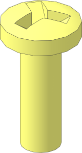 ~Screw 15 x  5 Dome Tamper-Proof Y Shape