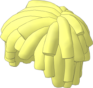 Minifig Hair Short Layered Mop Top