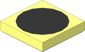 Tile  2 x  2 with Centered Black Disc (36 LDU Diameter) Pattern
