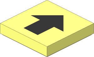 Tile  2 x  2 with Black Arrow Pattern