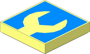 Tile  2 x  2 with Wrench Pattern