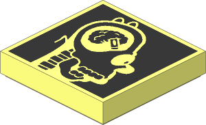 Tile  2 x  2 with Homer's Head X-Ray Pattern