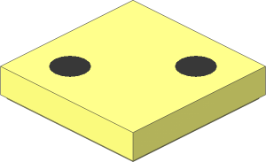 Tile  2 x  2 with  2 Black Dots Pattern