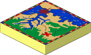 Tile  2 x  2 with Map Red/Blue/Green Border Pattern (Needs Work)
