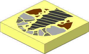 Tile  2 x  2 with Rock Drill Pattern