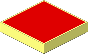 Tile  2 x  2 with Red Top Pattern