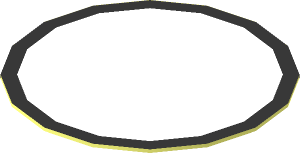 Sticker  0.9 x  0.9 Round with White Disc and Black Circle