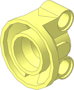 Technic Steering Wheel Bearing with  2 Pegholes