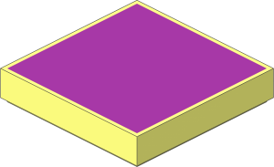 Tile  2 x  2 with Purple Top Pattern