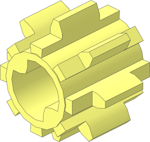 Technic Gear  8 Tooth Reinforced Sliding