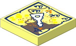 Tile  2 x  2 with Map, with Elves Key Pattern