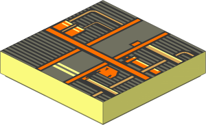 Tile  2 x  2 with SW Snowspeeder Vent Pattern