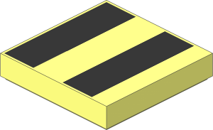 Tile  2 x  2 with  2 Black Rectangles Pattern