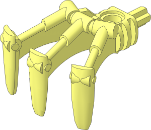Constraction Claw Triple with Peghole and Axle