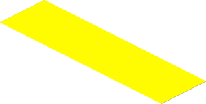Sticker  1.2 x  4.4 Yellow