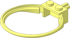 Brick  1 x  2 with Hoop and Axle