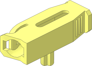 Projectile Launcher  4 x  2 x  1 with Bottom Axle