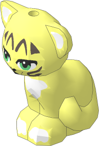 Animal Cat Sitting with Sand Green Eyes, Dark Brown Facial Markings and White Auricles, Chin, Chest and Paws Pattern