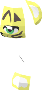 ~Animal Cat Sitting with Sand Green Eye, Dark Brown Facial Markings and White Auricles, Chin, and Paws Half Pattern