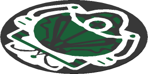 Sticker  1.9 x  1.9 Round with Hot Heat Sensitive UFO Alien Head