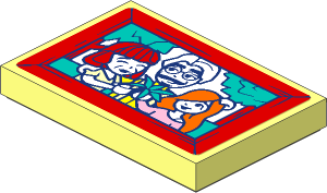 Tile  2 x  3 with Beekeeper Picture Frame Sticker