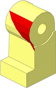 Minifig Leg Right with Red Leotard Pattern